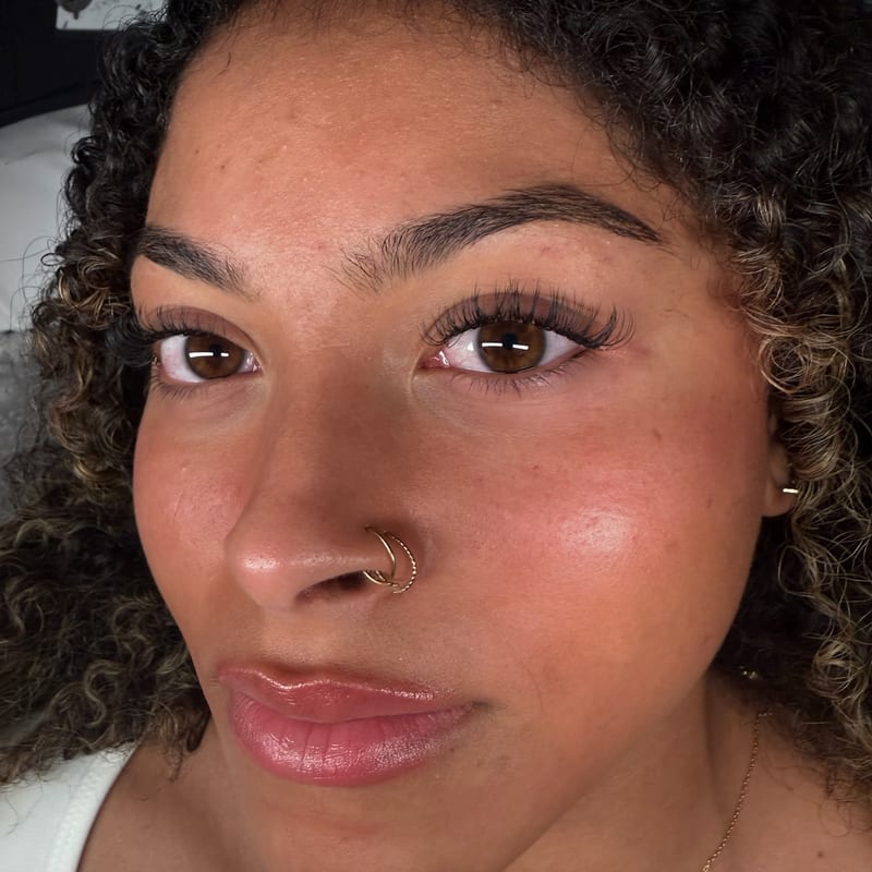 Natural lash lift and tint